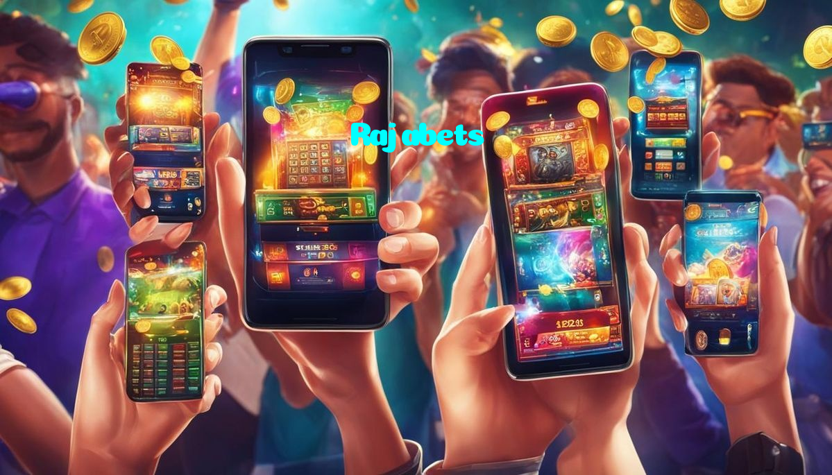Rajabets casino presented on mobile device in Pakistan with slots and live games